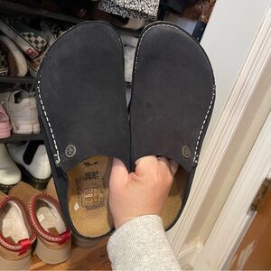 Birkenstock Navy Blue clogs